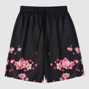 Floral Print Summer Drawstring Shorts
