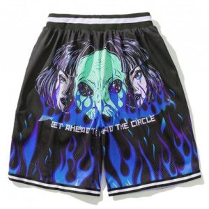 Flame ET Graphic Elastic Wasit Shorts