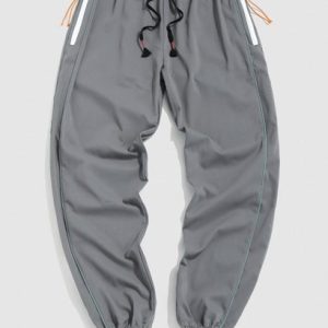 Sculpture Patched Stripe Casual Pants