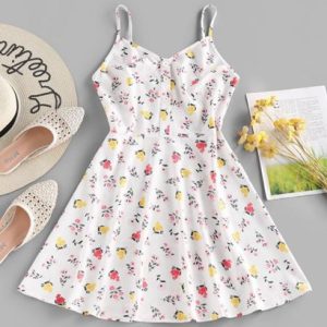 Ditsy Floral A Line Cami Sundress