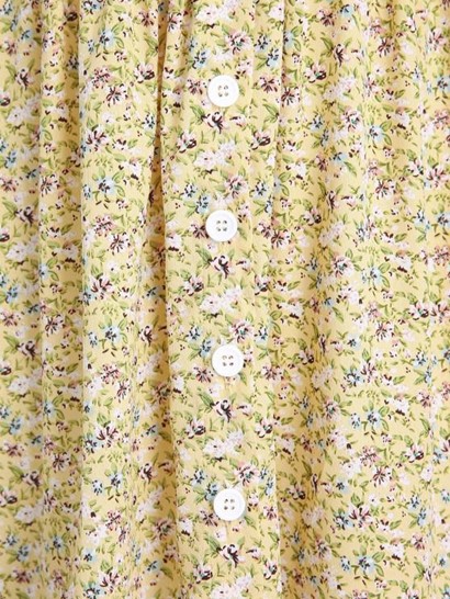 Ditsy Floral Plunge A Line Dress - Image 4